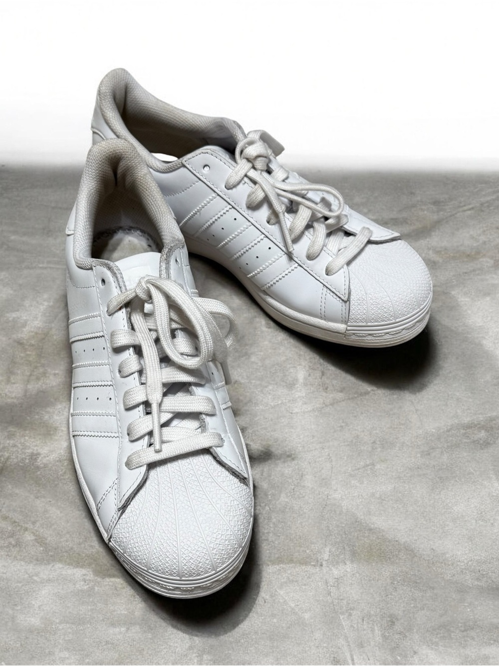 adidas White Women's Low-Top Shell-Toe Sneakers